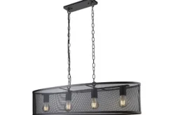 Hanglamp 2484-4BK Fishnet