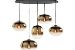 Hanglamp goudkleurig glas Bellini