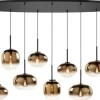Hanglamp goudkleurig glas Bellini