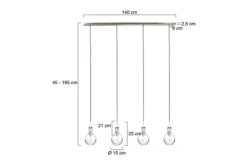 Hanglamp 1893ST Elegance