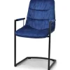 Keukenstoel velvet blue Knus