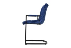 Keukenstoel velvet blue Knus