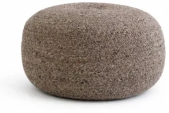 Poef Light Brown Ease | Beside Rugs