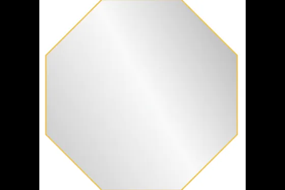 Spiegel Goud Octagon