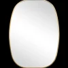 Spiegel Goud Squared Oval