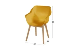 Tuinstoel Curry Yellow 11.688.272 Sophie Teak