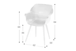 Tuinstoel Royal White 11.681.003 Sophie Studio