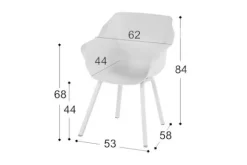 Tuinstoel Royal White 11.680.003 Sophie Element