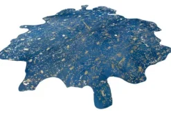 Vloerkleed 410 Blauw Goud Glam