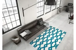 Vloerkleed 100 Ivoor Turquoise Now!