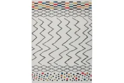 Vloerkleed 410 Wit Zwart Multi Agadir