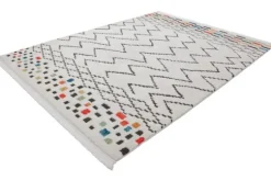 Vloerkleed 410 Wit Zwart Multi Agadir
