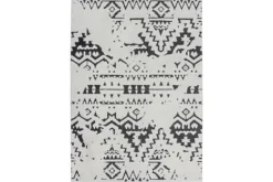 Vloerkleed 110 Wit/Zwart Agadir