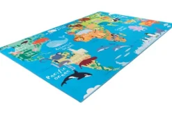 Vloerkleed 233 World Map Torino Kids