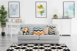 Vloerkleed 100 Zwart Wit Now!