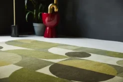 Vloerkleed Cosmo Green 95207 Decor | Brink & Campman