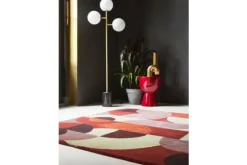 Vloerkleed Cosmo Red Pale Green 95203 Decor | Brink & Campman
