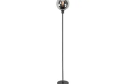 Vloerlamp Zwart Rookglas Fantasy