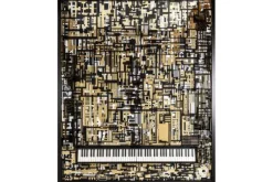 Wanddecoratie 211639 Piano Wibi