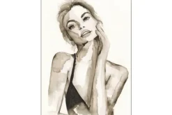 Wandkleed A Womans Face
