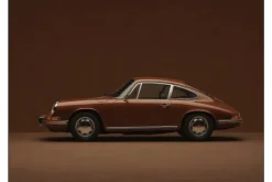 Wandkleed Brown Porsche