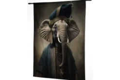 Wandkleed Elephant