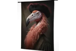 Wandkleed Flamingo