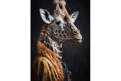 Wandkleed Giraffe