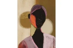 Wandkleed Silhouette Lady