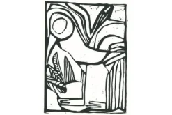 Wandkleed Vogel