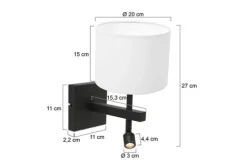 Wandlamp Stang