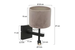 Wandlamp Stang