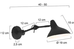 Wandlamp 2693ZW Anne Kasket