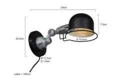 Wandlamp 7657ZW Davin Mexlite