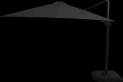 Zweefparasol 300x300cm Zwart 14.122.178 Shadowflex